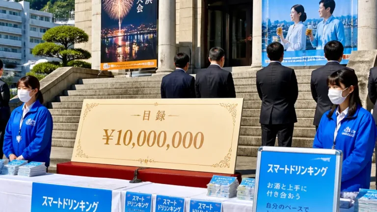 アサヒビールが松山市に1000万円寄付 花火大会で“スマートドリンキング”啓発へ