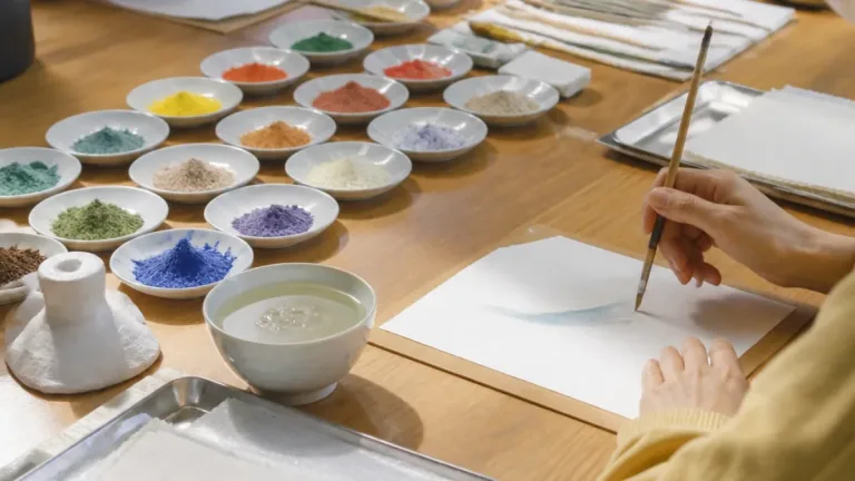 旭川で岩絵の具体験会 伝統色に触れる機会広がる