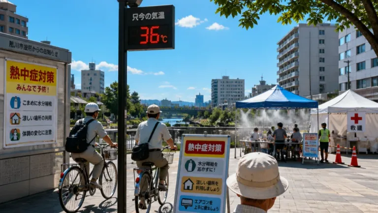 旭川で真夏日続く見込み、熱中症対策の徹底を呼びかけ