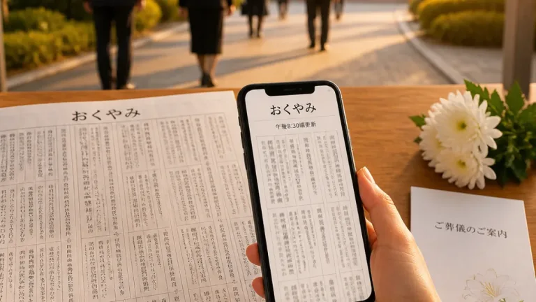 旭川のおくやみ欄、掲載タイミングと利用上の留意点を改めて解説