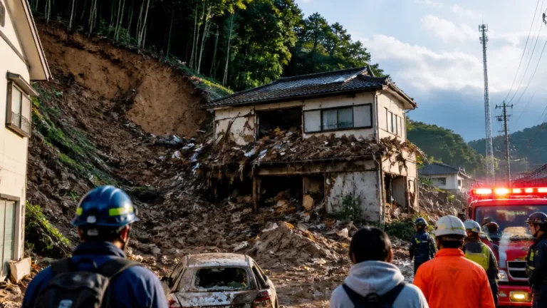足利で住宅倒壊 記録的大雨で被害相次ぐ