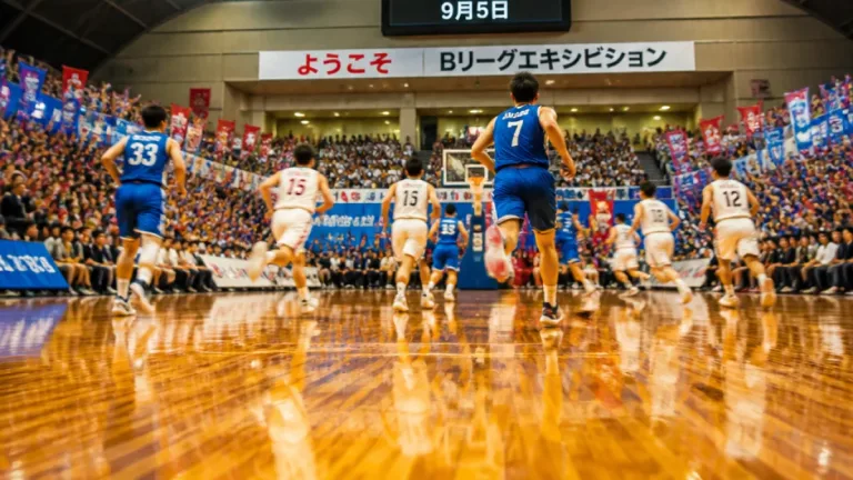 プロバスケットのエキシビション、県民体育館で開催