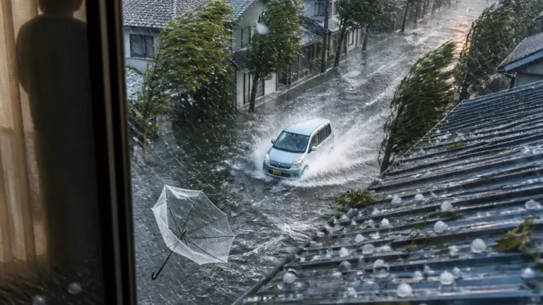 千葉で大気不安定、夕方以降は非常に激しい雨と突風に警戒