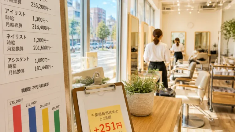 千葉の美容求人、最低賃金を上回る傾向 職種別で差異に幅