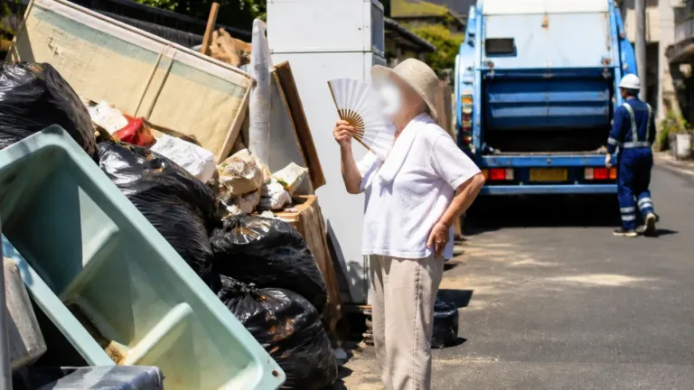 災害ごみ急増、回収遅れに住民困惑
