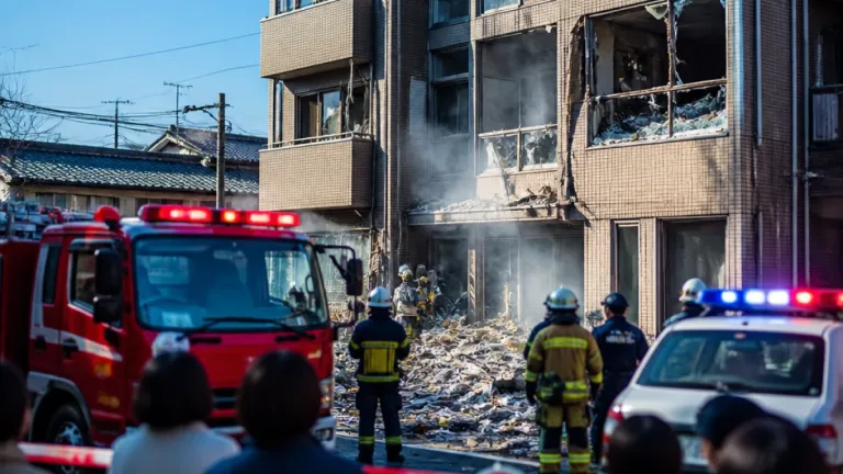 千葉・市川のマンションで爆発、周辺にもガラス片飛散し立ち入り規制