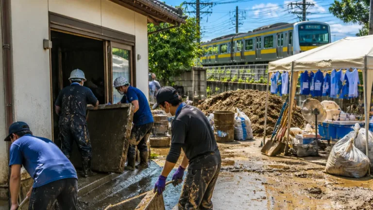 千葉被災地で復旧続く ボランティア動員と外房線全線再開