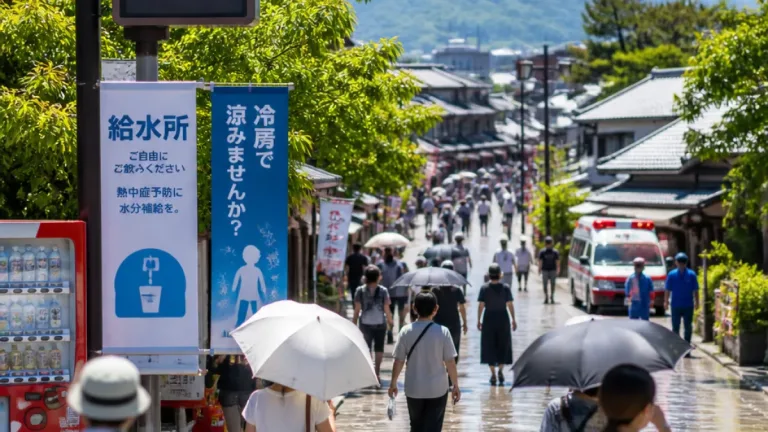 太宰府で39℃超、県内に続く厳重な暑さ対策