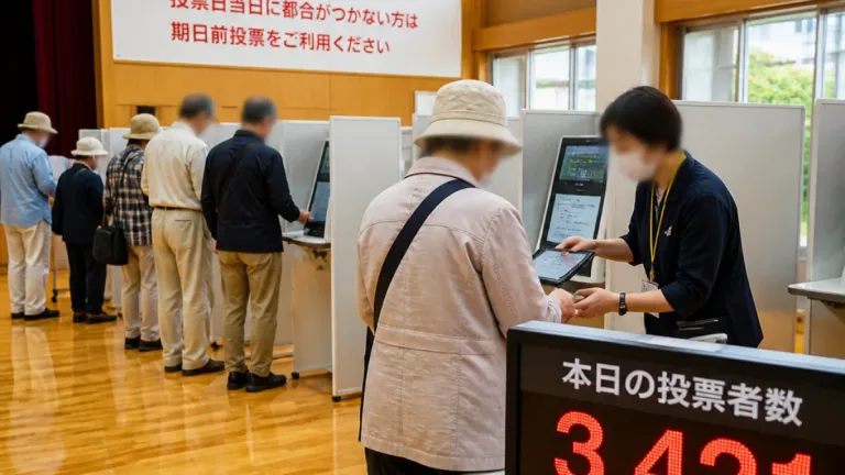 電子投票導入で善通寺の期日前が急増、関心と課題浮上