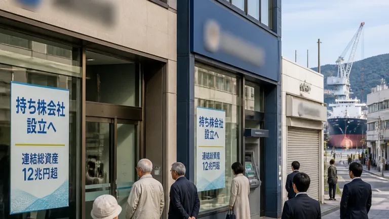 県内二行、持ち株会社で経営統合へ