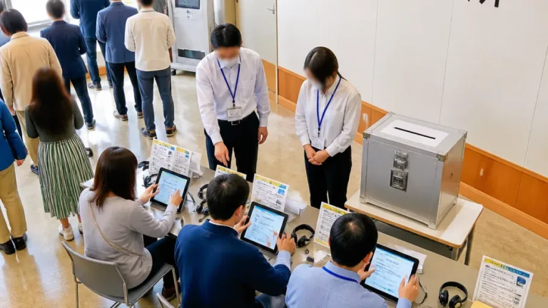 知事選で電子投票導入 善通寺市はタブレット方式で実施