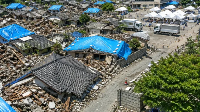 避難者２千人超、被災住宅は４万棟超の見込み
