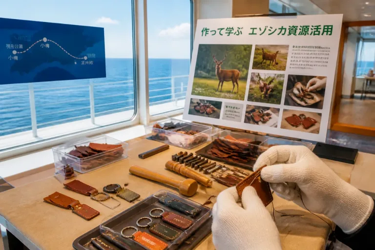 船旅で学ぶエゾシカ資源活用と共生