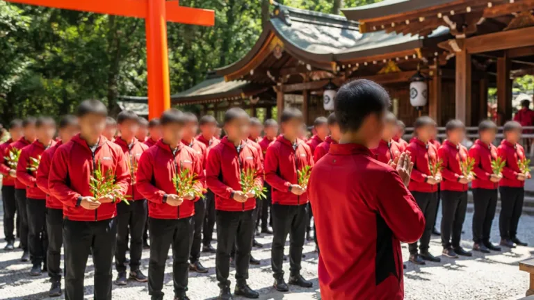 岐阜の伊奈波神社でＦＣ岐阜が必勝祈願、主将は昇格へ強い決意