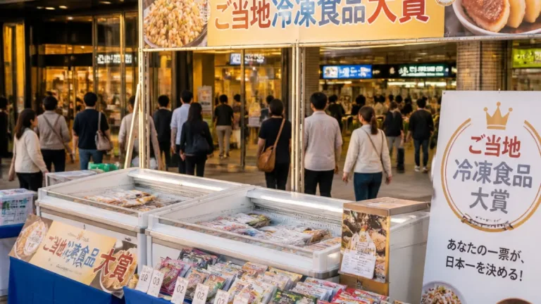 受賞冷凍食品が徳島に集結、駅前で初の地方開催フェア