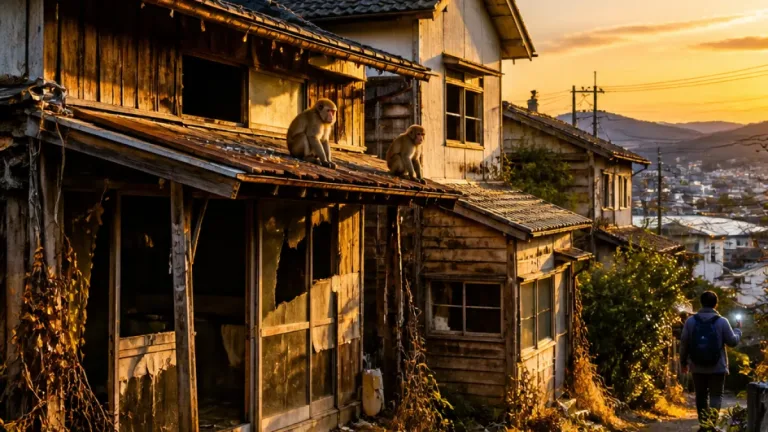 府中市でサルが空き家３軒をねぐら 一年追跡で行動範囲を把握