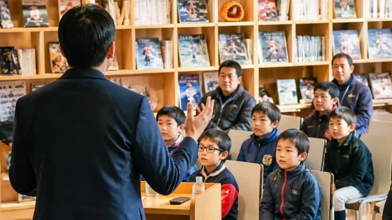 豊橋出身の藤井淳志氏が市まちなか図書館で「プロ野球の極意」講演