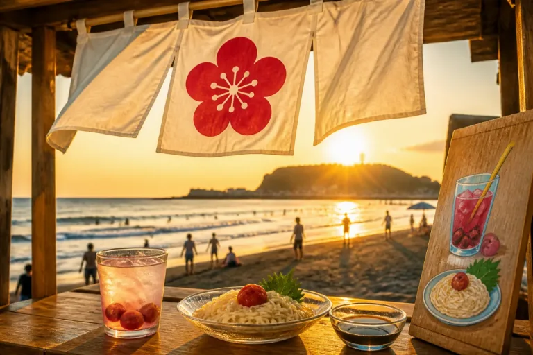 藤沢・江の島に「梅ギャル海の家」期間限定出店、夏の新名物めざす