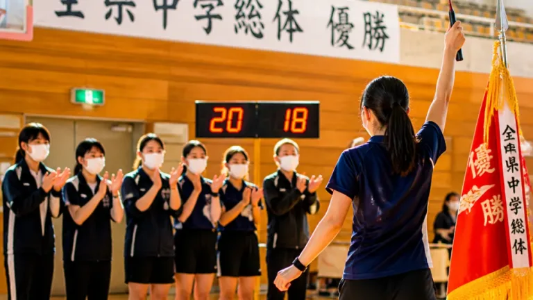 藤原伊織、全県中総体で卓球三連覇