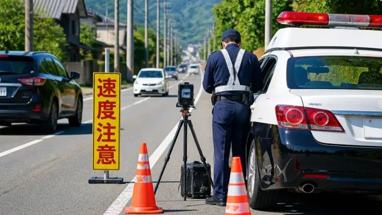 福井・越前の主要道で速度取り締まり 住民へ注意喚起