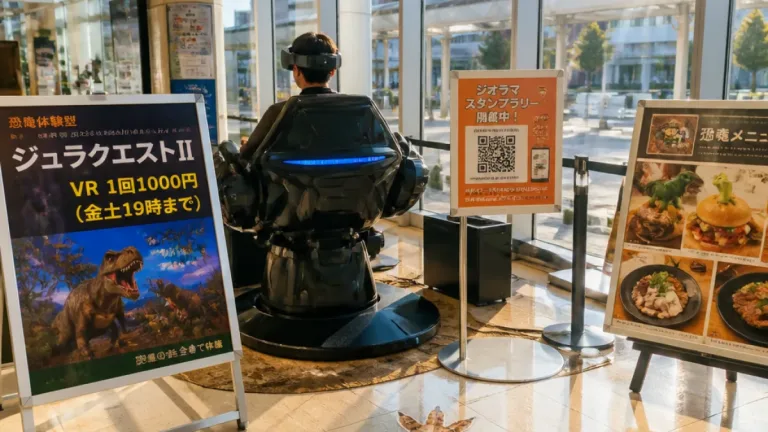 福井駅前ハピリンで恐竜VR体験開催中