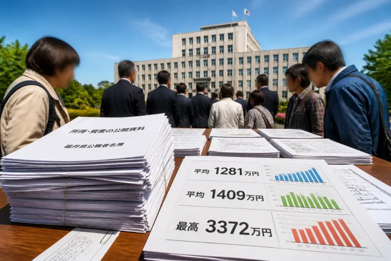 福井県内首長・県議の所得公開 最高は3372万円