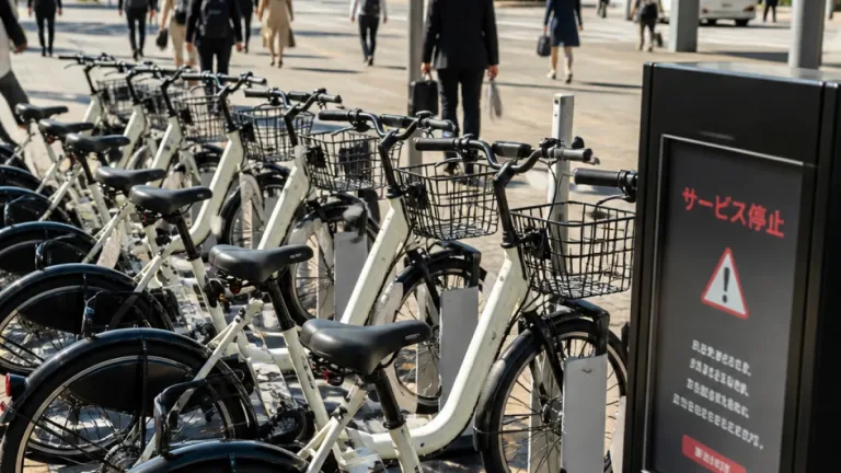 福井県内３市でシェアサイクル休止 復旧時期は未定