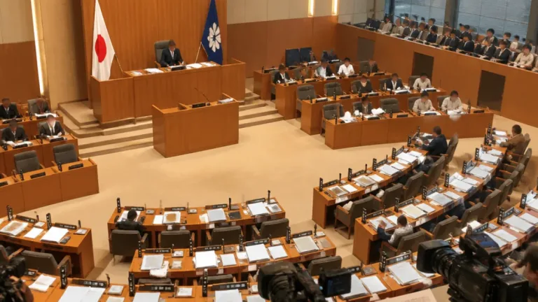 県議会議長、改革の「めど」後に辞意表明