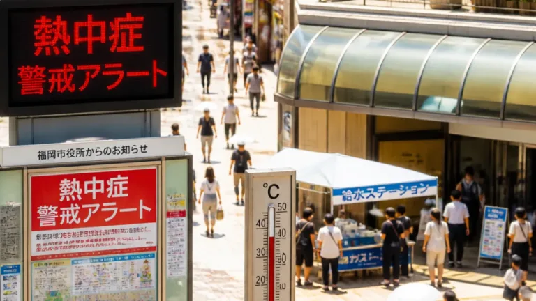 福岡県に熱中症警戒アラート 厳重な警戒を呼び掛け