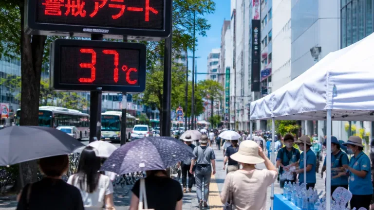31日、福岡県に熱中症警戒アラート 久留米は37度予想で警戒続く