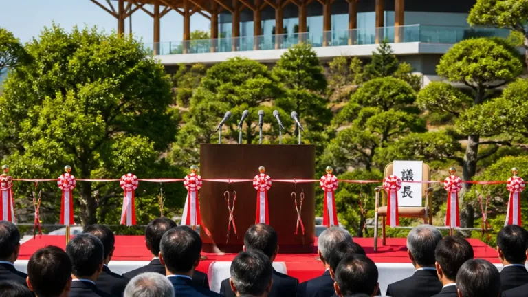 福岡県議会の金銭疑惑で住民が異例の苦言、福岡で式典の場に重苦しさ
