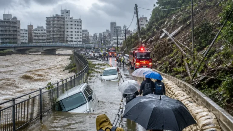 福岡で局地的な激しい雨に警戒 河川増水や土砂災害に注意