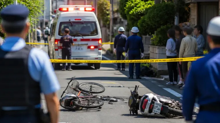 福岡・南区の住宅街でバイクと自転車が衝突 自転車運転の男性が意識不明の重体