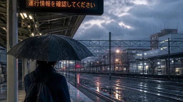 県内大雨 鉄道運休や遅れの恐れ