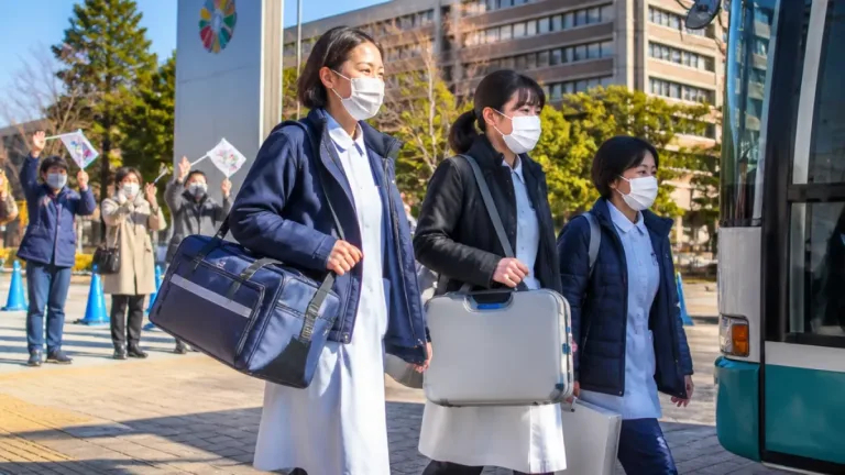 福島の保健師チーム、熊本地震被災地へ出発 健康支援を担う