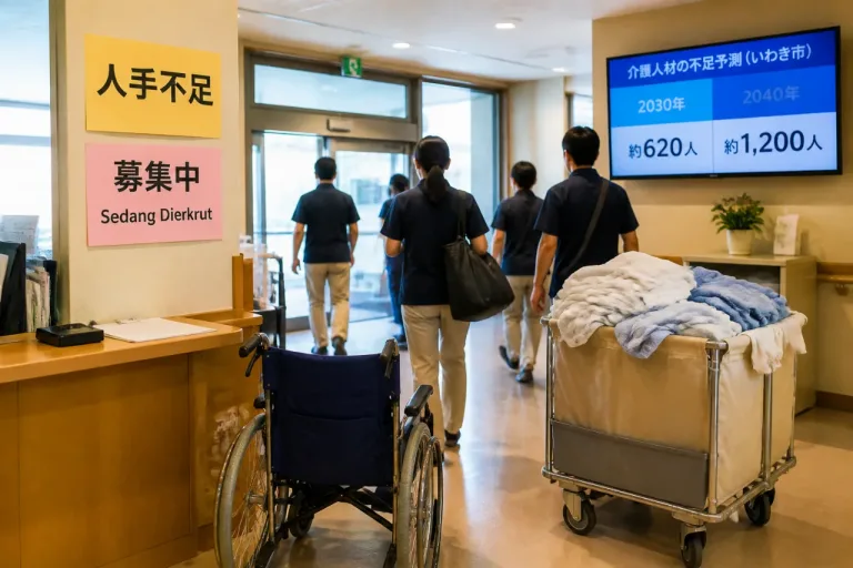 介護人材不足、2040年に7500人の見通し