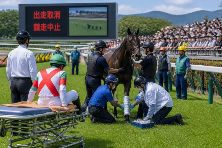 福島競馬で出走取消・競走中止、騎手負傷で変更も──来場者への影響と運営の対応