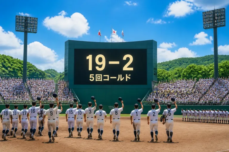 福島で高校野球開幕 相馬総合が開幕試合を圧勝
