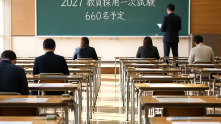 教員採用一次試験の受験者が減少