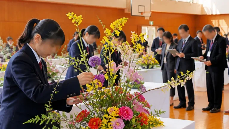 福山の高校生がフラワーアレンジで県内制し全国へ挑む