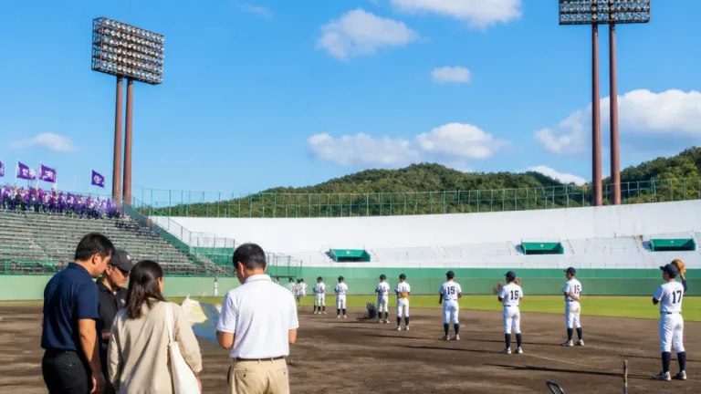 福山の高校野球チーム、甲子園での初出場練習に臨む