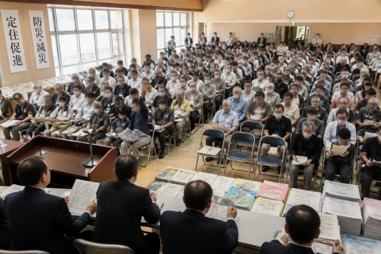福山で市幹部と住民が意見交換 定住促進と防災が焦点に
