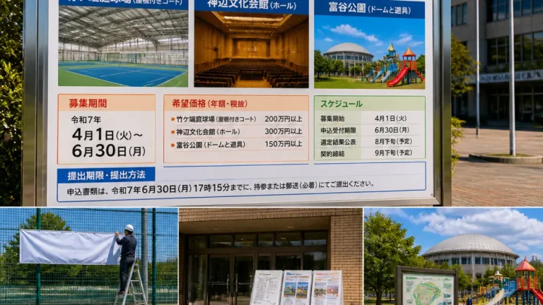 福山の公共施設、企業名導入を公募 ネーミングライツで維持費補填へ