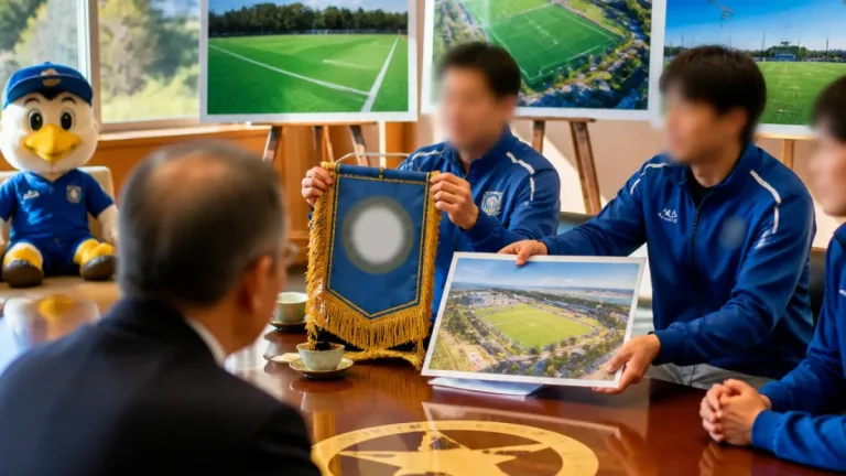 船橋に拠点誕生 ジェフ千葉レディースが市長訪問で決意表明