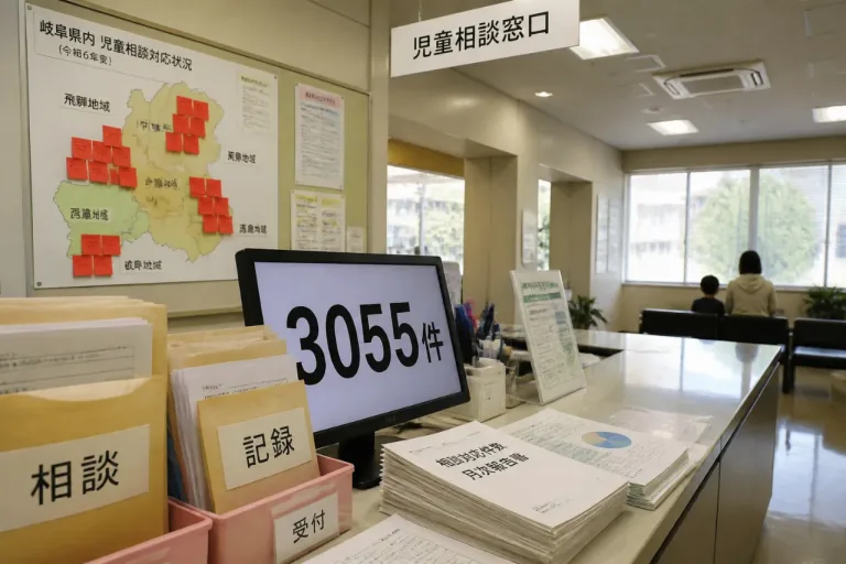 児童虐待相談、岐阜県で過去最多の3055件に達す