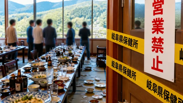 岐阜・高山のホテル宴会で集団食中毒、ちゅう房を営業禁止