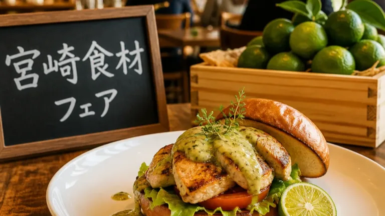 銀座で始まった宮崎食材フェア、へべすと鶏肉を首都圏へ