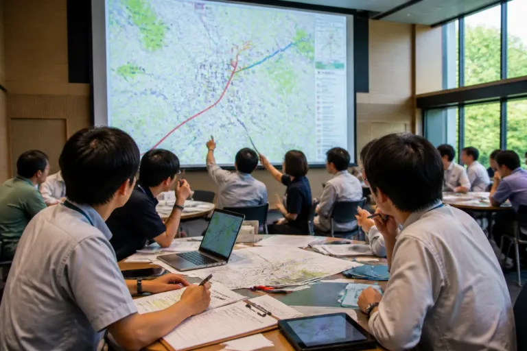 災害対応にGIS導入促進 県職員が演習で地図作成を実践