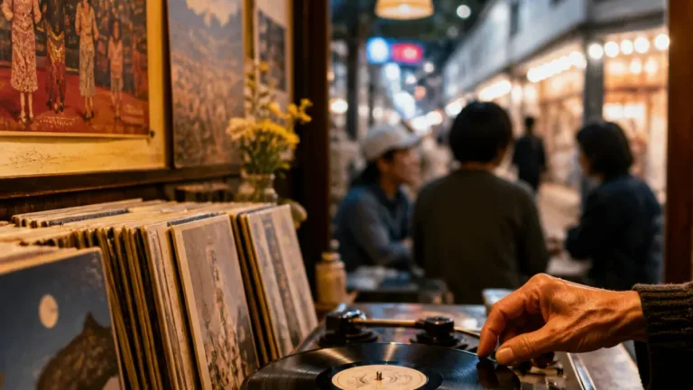 ご当地レコードでたどる岡山の歌と風景、奉還町で夜の集い