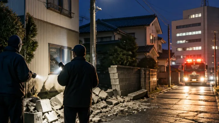 未明の地震で館林など震度4、住民に注意呼びかけ
